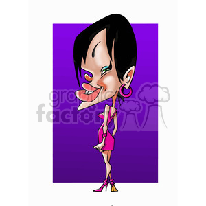 Rihanna cartoon caricature clipart. Commercial use image # 391688