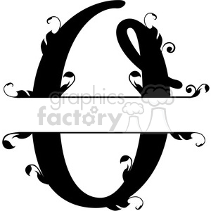 letters letter alphabet English split+regal monogram o