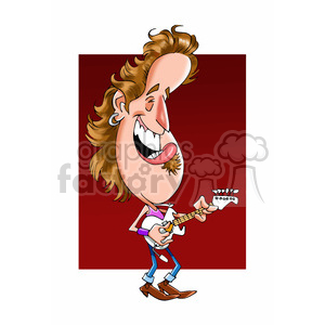 celebrity famous cartoon editorial-only people funny caricature bruce+springsteen
