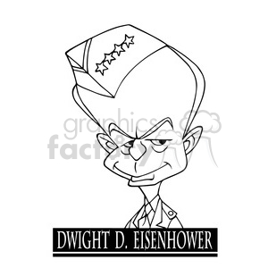 dwight d black white clipart. Commercial use image # 392949