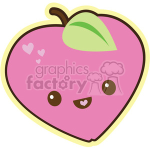 cartoon cute character funny apple fruit