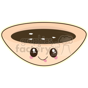 cartoon character characters funny cute bowl food lunch soup