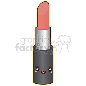 Lipstick cartoon character vector image clipart.