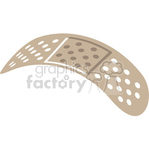 curved band aid v1 clipart. Royalty-free image # 398275