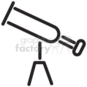 telescope vector icon clipart. Royalty-free image # 398488
