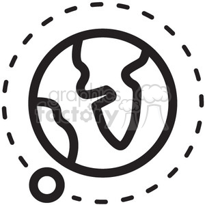 orbit earth vector icon clipart. Commercial use icon # 398498