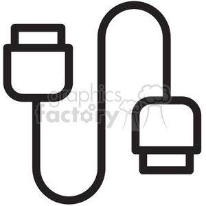 cable plugs vector icon