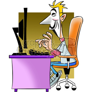 vector clipart image of anonymous computer hacker .