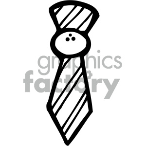 cartoon tie 002 bw clipart. Commercial use image # 405065