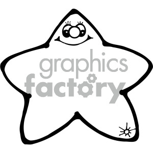 black white cartoon star clipart #405200 at Graphics Factory.