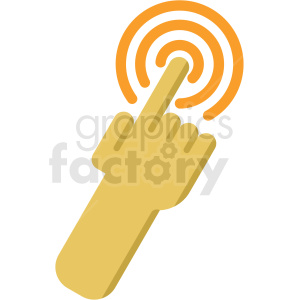 finger touch icon clipart. Commercial use image # 406091
