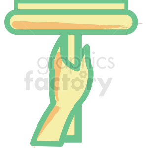clipart - squeegee flat vector icon.