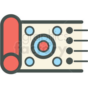 clipart - rug making vector icon.