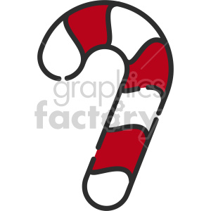 clipart - candy cane christmas icon.