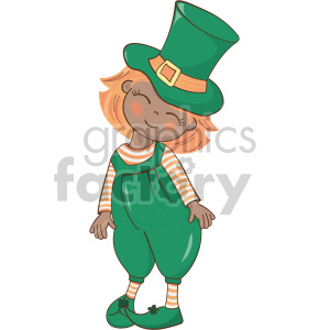 st patricks day girl clipart. Commercial use image # 407687
