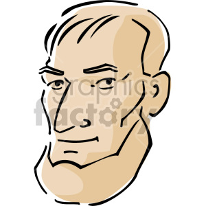 man with beard clipart. Commercial use image # 157359
