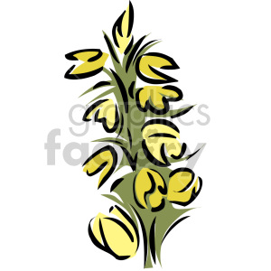 yellow flowers clipart. Royalty-free image # 151171