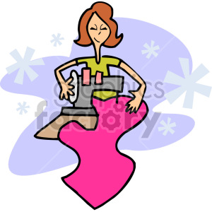 woman sewing clipart. Commercial use image # 155279