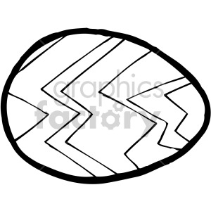 easter egg 009 bw clipart. Royalty-free image # 407846