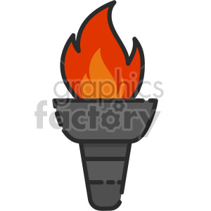 icon torch fire