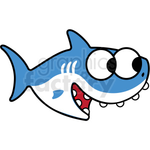 Light Blue Baby Shark Clipart