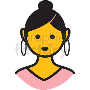 female avatar vector clipart clipart. Royalty-free icon # 409758