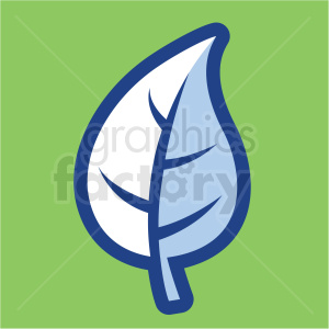 clipart - autumn leaf vector icon on green background.