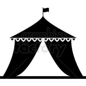 clipart - circus tent vector.