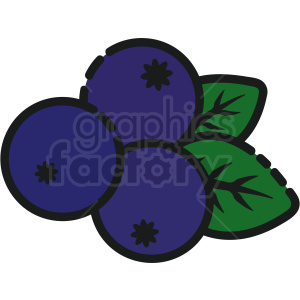 Blueberries vector clipart clipart. Commercial use image # 411194