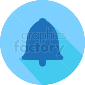 blue bell vector icon clipart.