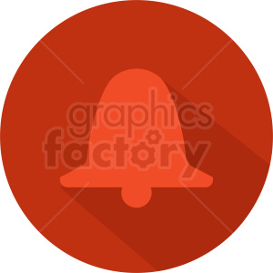 red bell vector clipart icon .