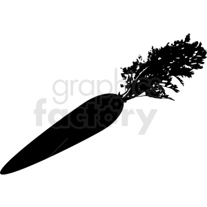 black and white carrot icon clipart. Commercial use image # 412258