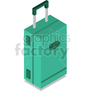 clipart - isometric travel bag vector icon clipart 10.