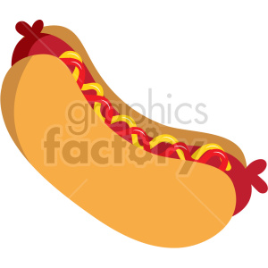 cartoon hot dog vector clipart clipart. Royalty-free icon # 414795