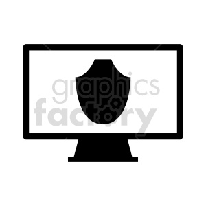 clipart - internet security icon vector clipart.