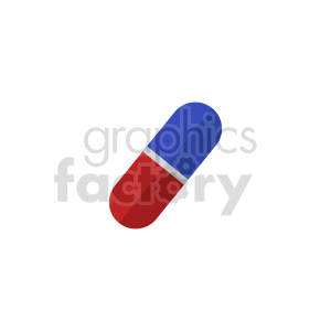 red blue pill vector clipart #415997 at Graphics Factory.