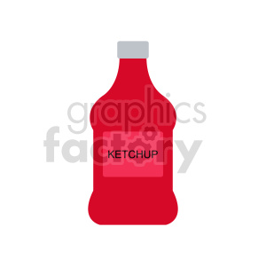 ketchup vector graphic clipart.