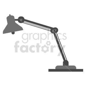 desk lamp vector clipart
