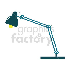 desk lamp vector icon clipart. Royalty-free image # 416449