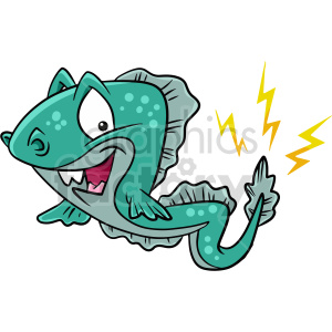 cartoon electric eel clipart clipart. Royalty-free image # 416784