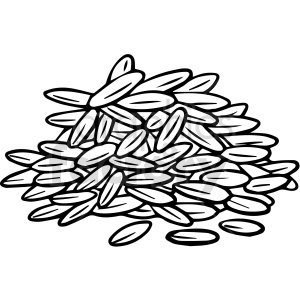 black and white pumpkin seeds clipart clipart. Royalty-free image # 416885