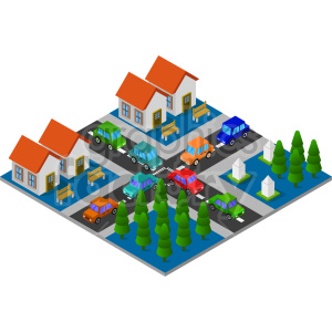 neighborhood vector graphic