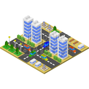 city isometric vector clipart clipart. Commercial use image # 417269