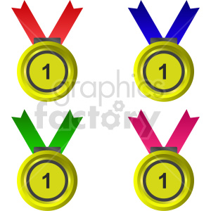 award medal vector graphic bundle clipart. Royalty-free image # 417464