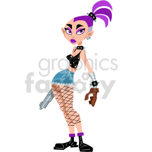 cyber chic cartoon clipart clipart. Royalty-free image # 417644