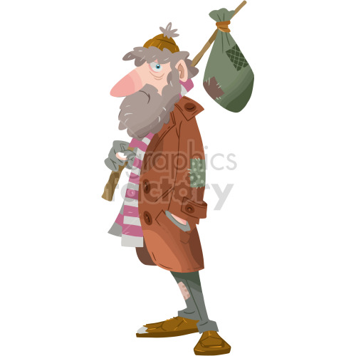 cartoon poor guy clipart clipart. Royalty-free image # 417860