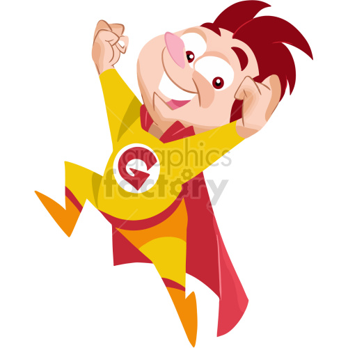 cartoon super boy geek clipart clipart. Commercial use image # 417896