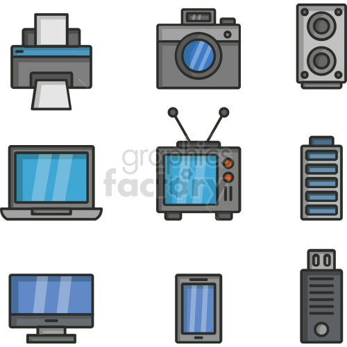 computer smart devices clipart icon bundle clipart. Commercial use image # 418303