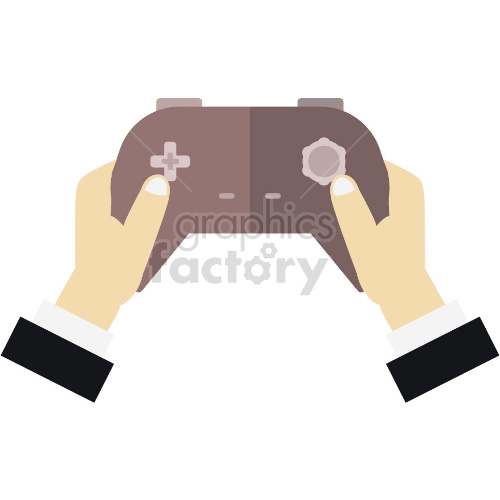 hands holding gamepad clipart .
