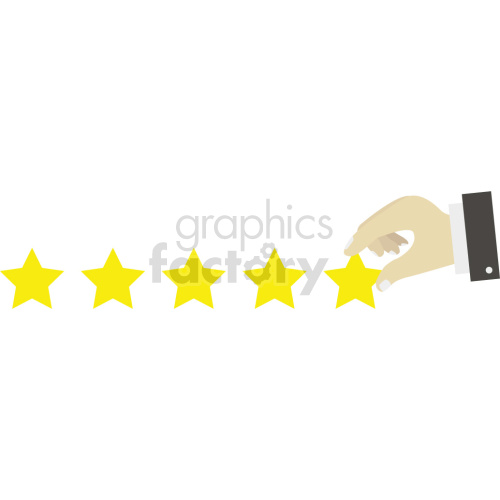star rating vector graphic clipart.
